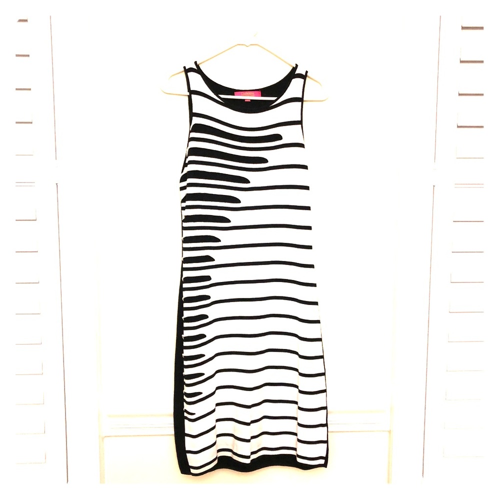 Black and White Sweater Dress